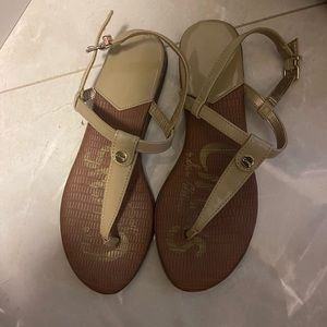 Tan sandals by Sam Edelman